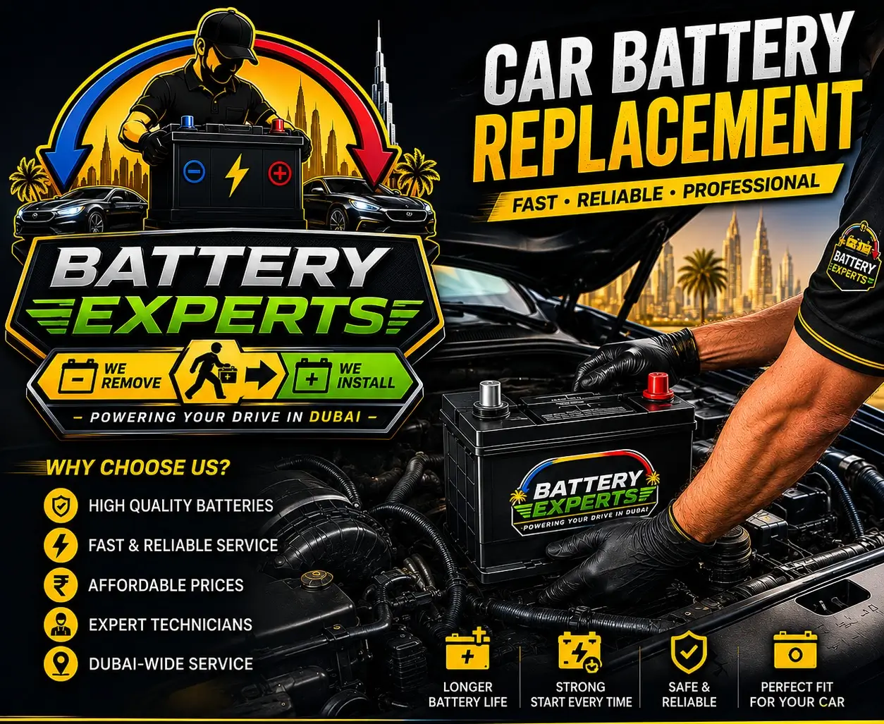 Car battery replacement Dubai